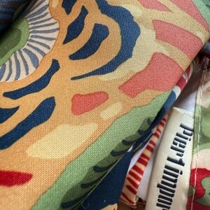 Colorful Patterned drape panels by Pier 1 Imports